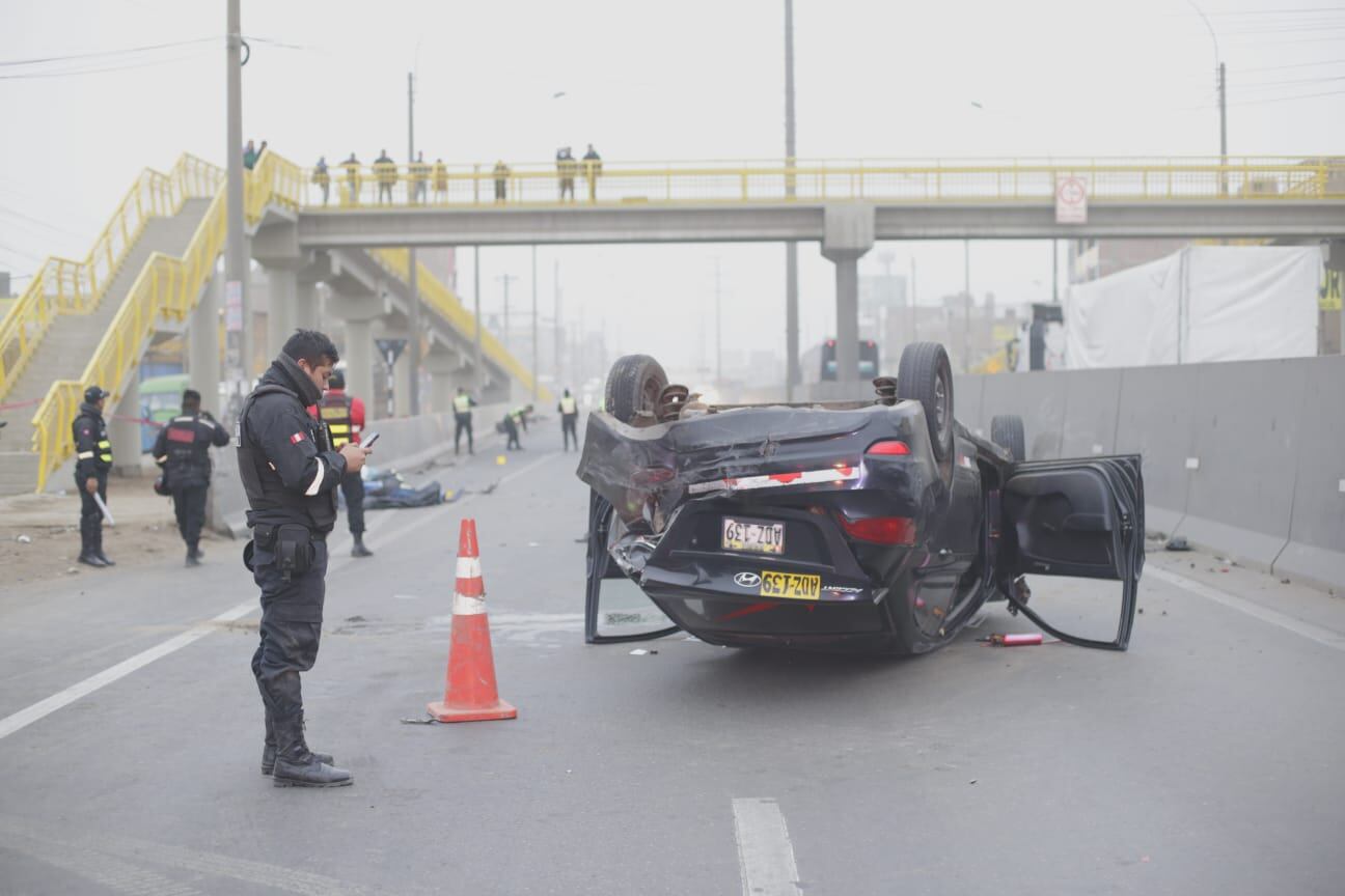 Accidente en la Panamericana Norte. (Foto: César Bueno @photo.gec)