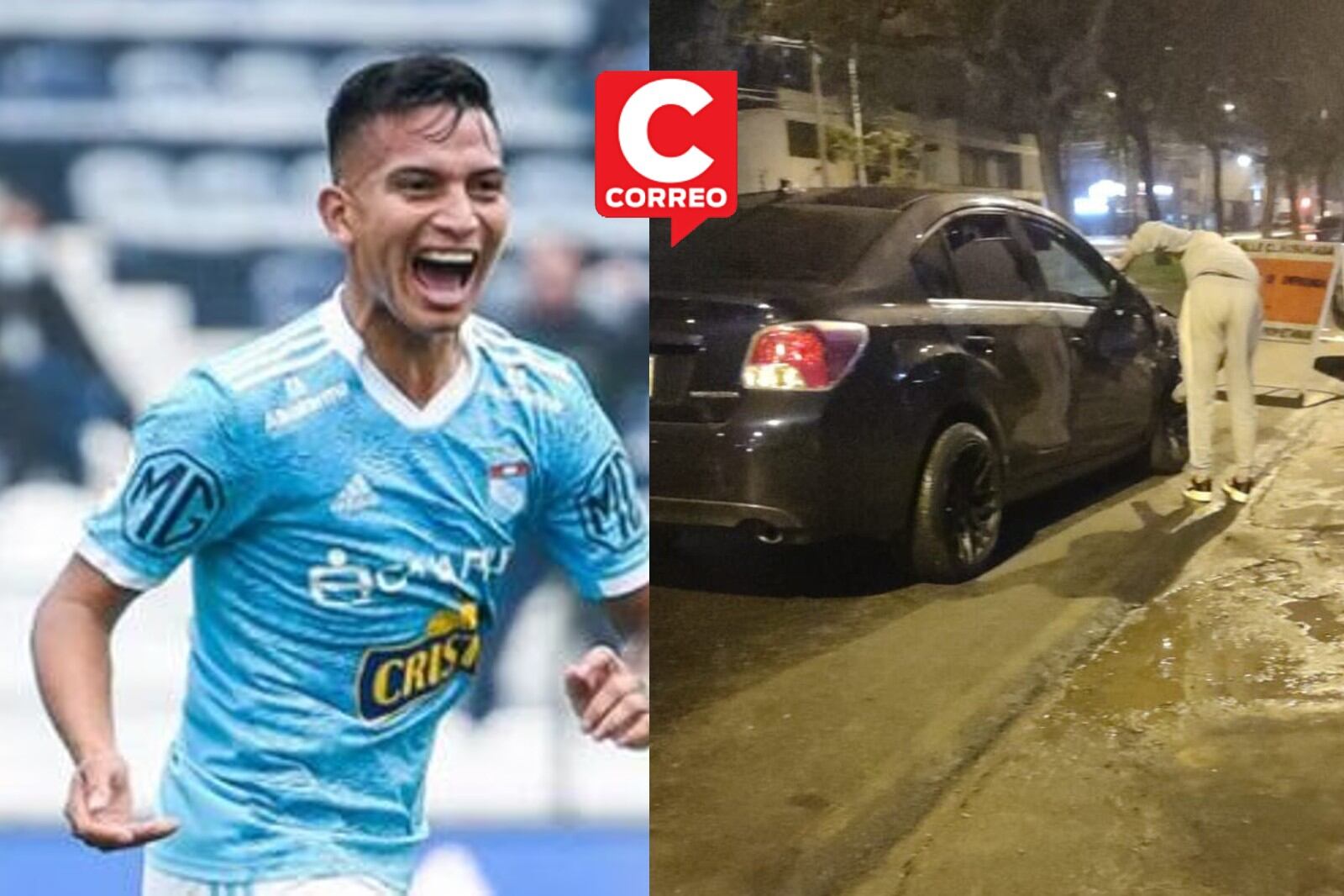 Accidente de Martín Távara. (Foto: Correo)