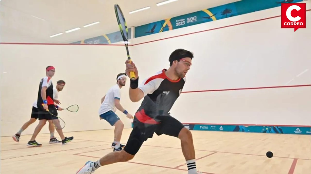 Diego Elías y Alonso Escudero se llevaron el tercer puesto en los dobles de squash.