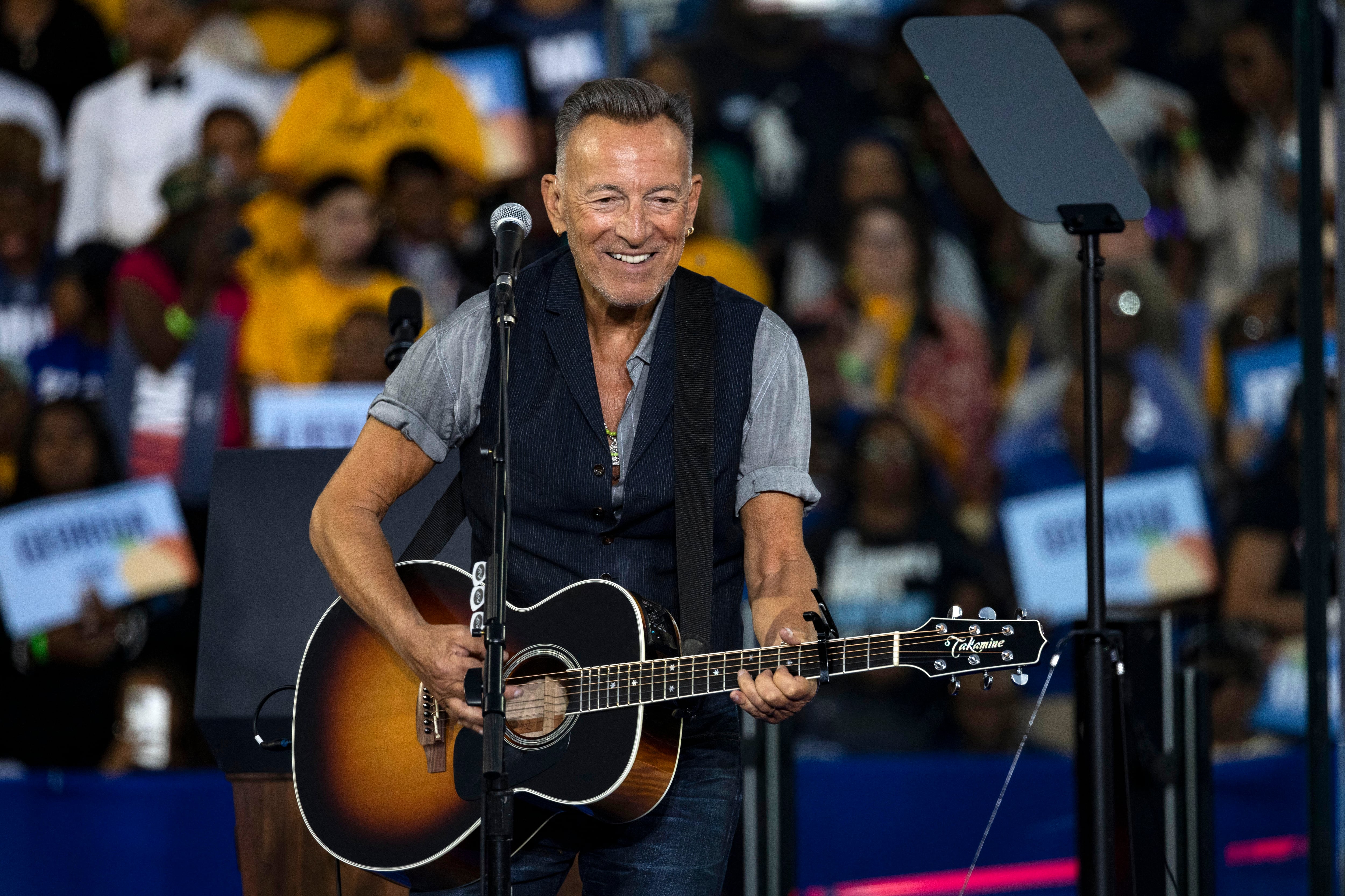 El cantautor estadounidense Bruce Springsteen. (Foto de CHRISTIAN MONTERROSA / AFP)