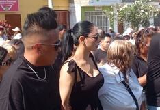 Christian Cueva brinda apoyo incondicional a Pamela Franco en el funeral de su padre