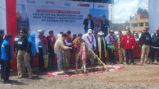 Puno: Presidente Balcázar llegó a Juliaca y participó del inicio de la segunda etapa del proyecto integral de agua