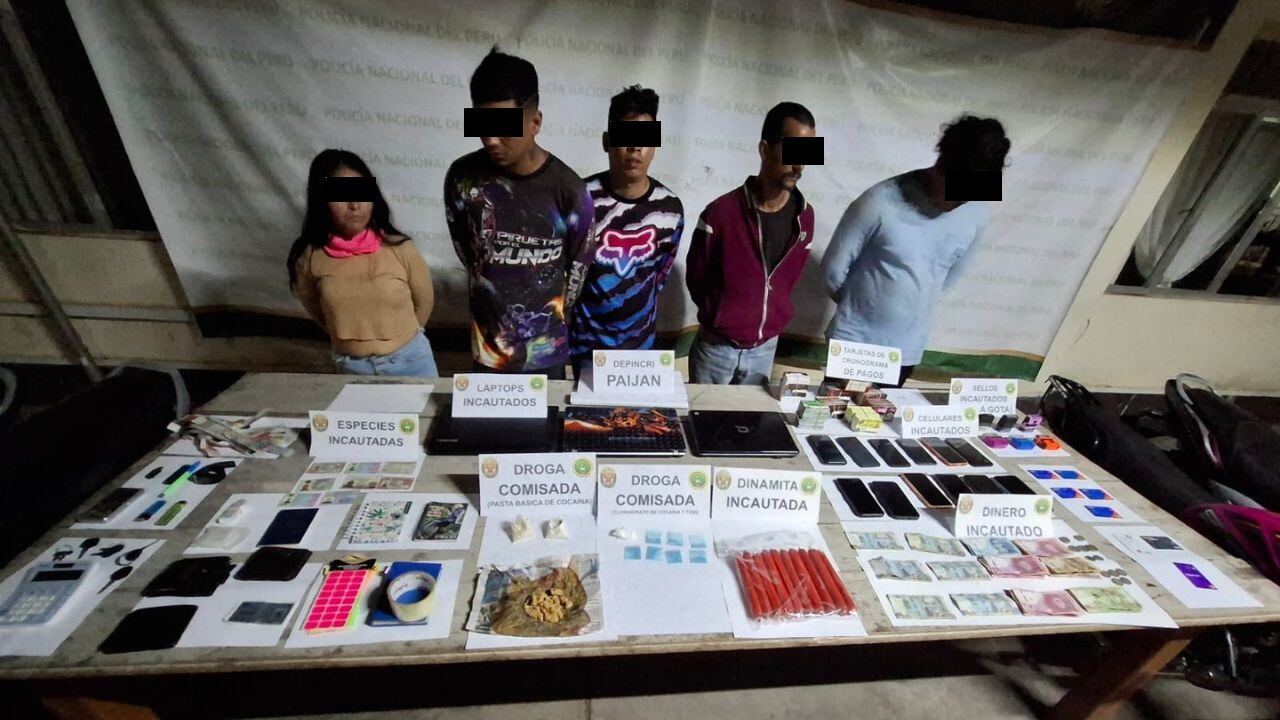 La Policía detiene a cuatro extranjeros y una mujer peruana en el interior de una vivienda del distrito de La Esperanza.