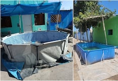 Pisco: llenar una piscina portátil demanda más de 3,300 litros de agua en un solo día