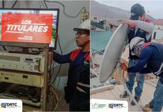 Nasca: mejora la conectividad en Tulín, con nuevo sistema de recepción satelital