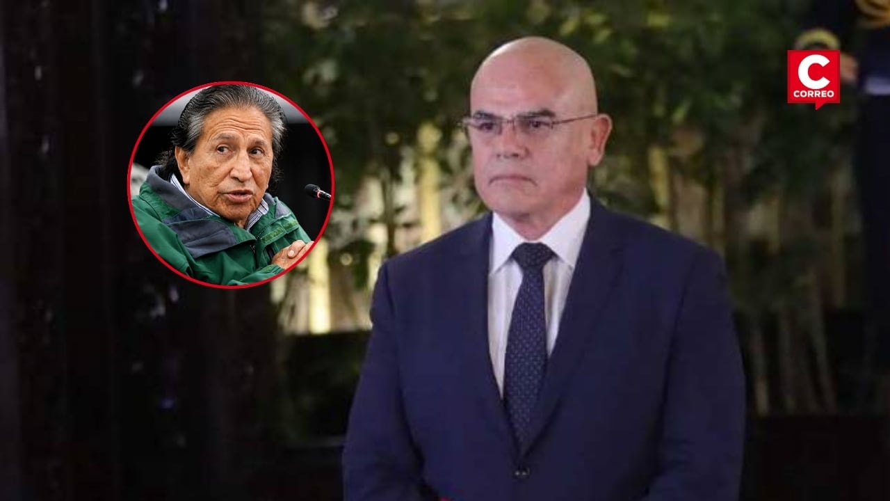 Ministro de Justicia descarta indulto a Alejandro Toledo y explica qué tendría que pasar para evaluarlo. Composición: Diario Correo.