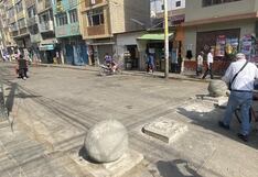 Lambayeque: Sustraen bolardos que municipalidad instaló en la vía pública