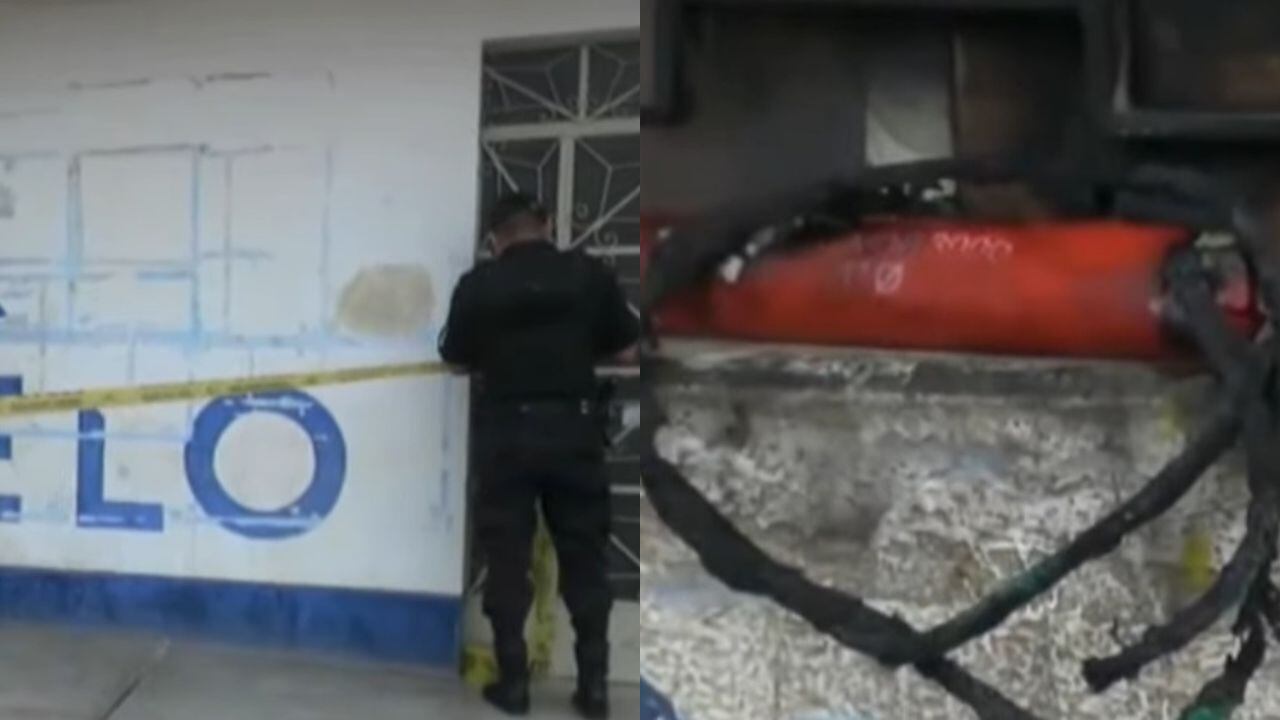 Aparato explosivo no llegó a detonar debido al mal encendido. (Captura: Sol TV Perú )