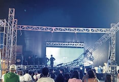 Colapsa escenario durante concierto de Armonía 10 y Charanga Habanera