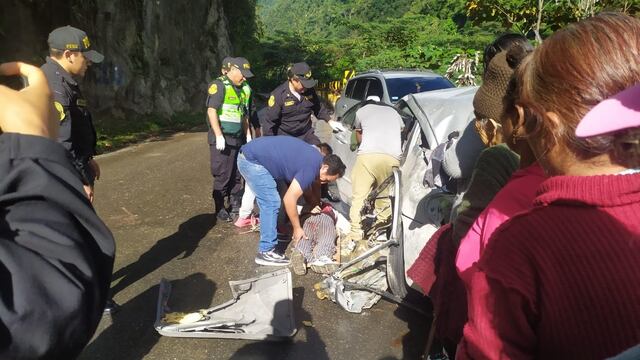 Selva Central: madre e hija mueren al caer rocas en el vehículo donde viajaban