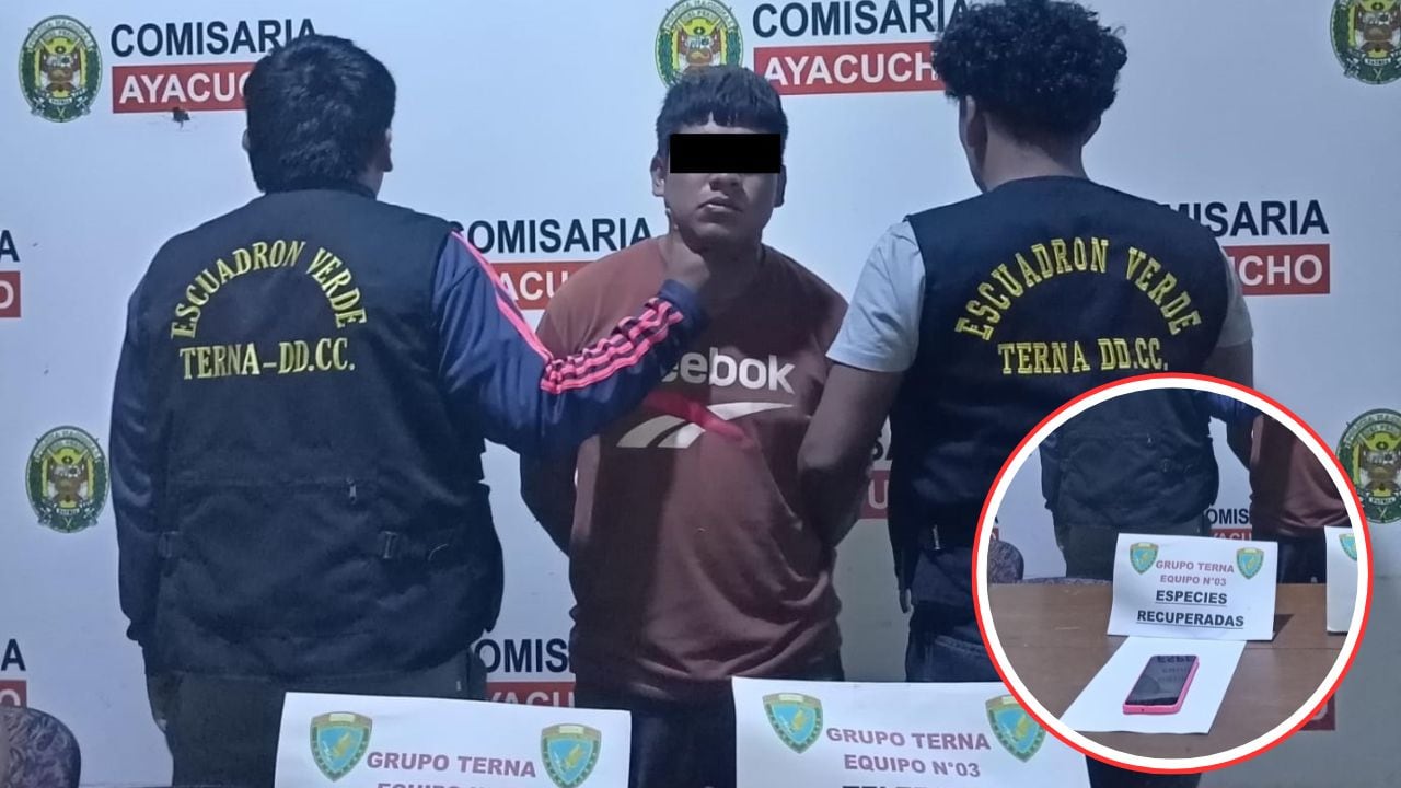 Joven se mostró arrepentido y dijo que no tenía antecedentes cuando fue conducido a la comisaría Ayacucho.