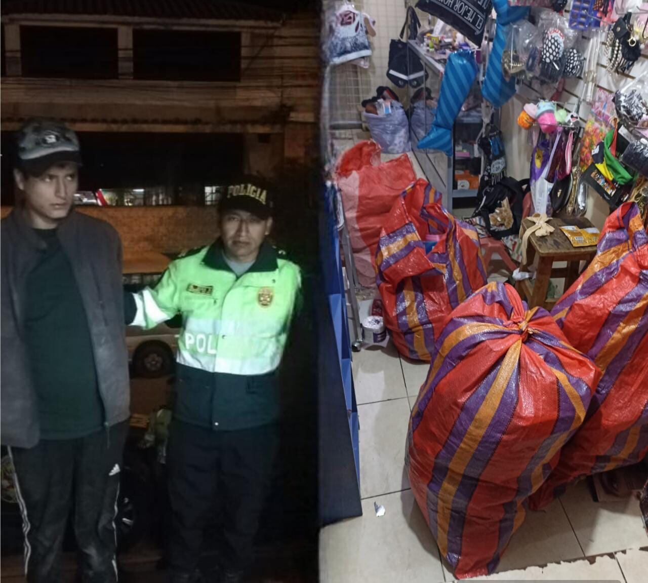 Los detenidos fueron trasladados a la comisaría de Colca Apaza para las investigaciones. (FOTO: DIFUSIÓN)