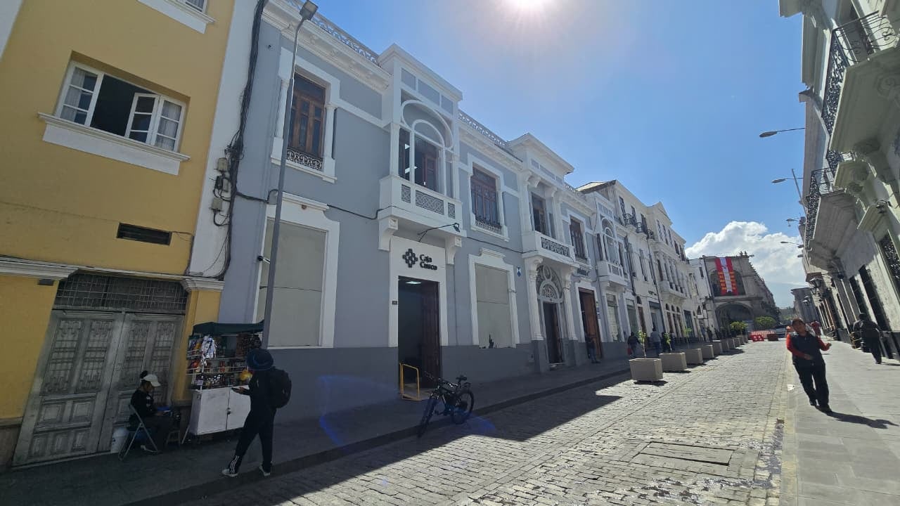 Calle La Merced en el Centro Histórico de Arequipa. Foto: (Foto: Yunsu Pariapaza/@photo.gec)