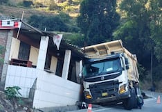 La Libertad: Volquete termina empotrado en una vivienda en Poroto