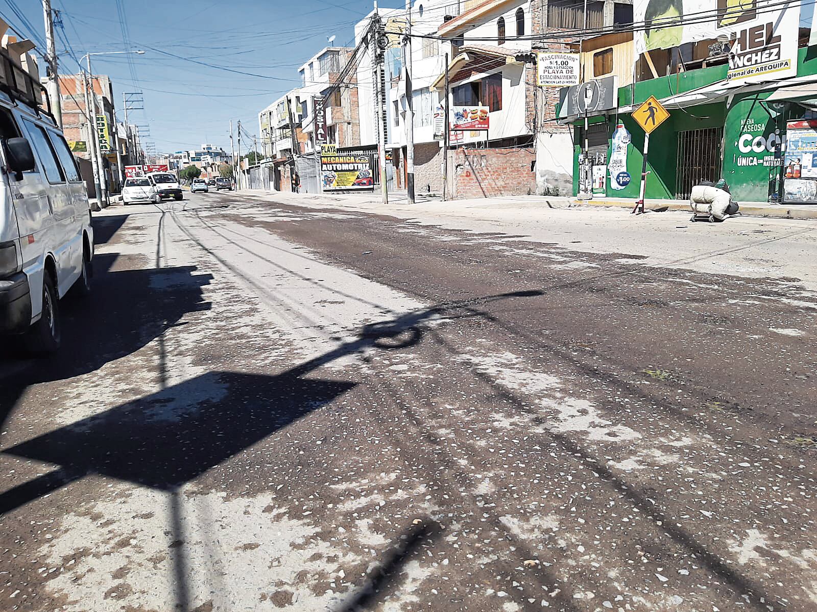 Avenida es un peligro para usuarios.(Foto: Graciela Fernández)