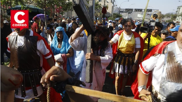Viernes Santo: “Cristo Cholo” recorre las calles de Lima (FOTOS)