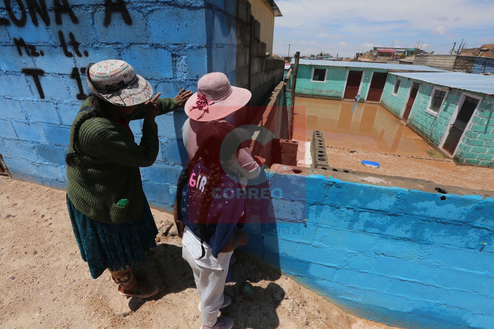Casas inundadas en Profam. (Foto: Leonardo Cuito)