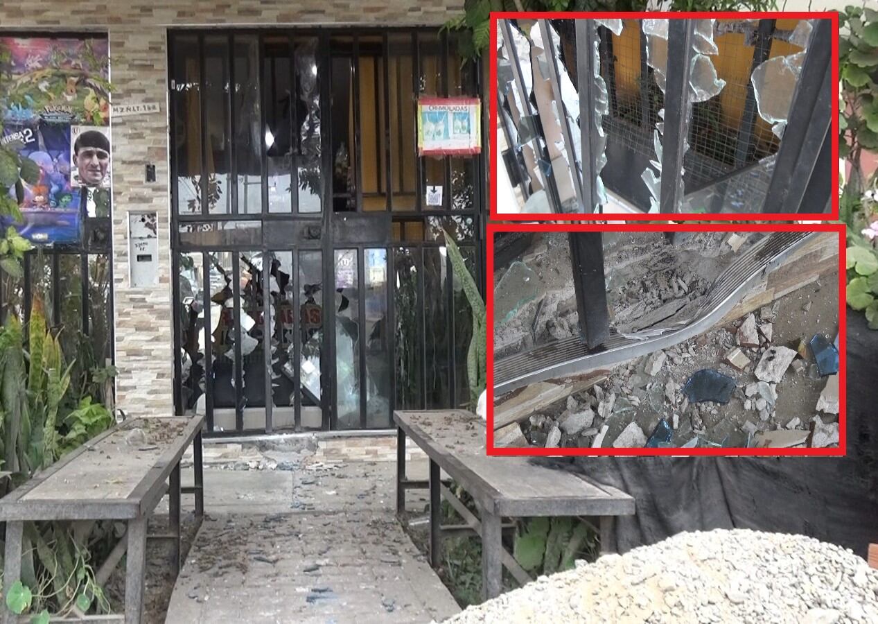 Atentado. Criminales atacaron a las 5 de la mañana de hoy.