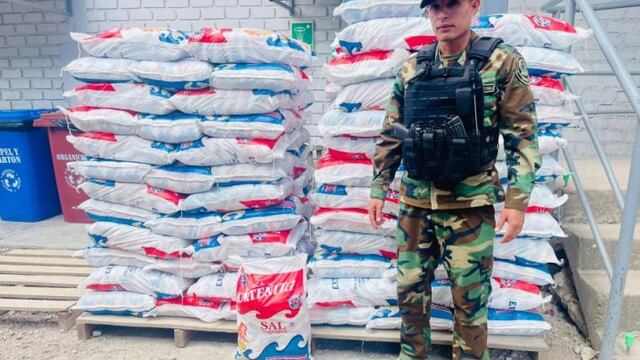 Policía incauta más de 7 toneladas de sal destinados al narcotráfico en el Vraem