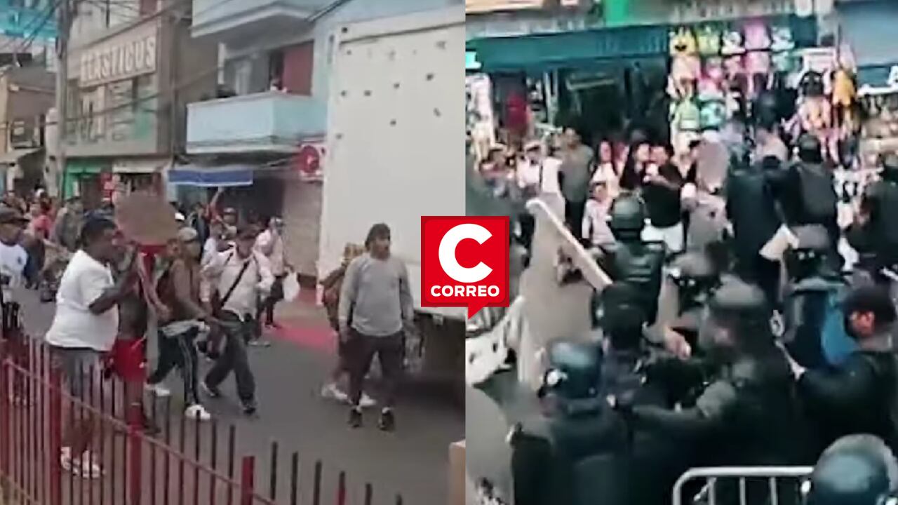 La Victoria: Ambulantes y fiscalizadores se enfrentan en violenta gresca en Gamarra