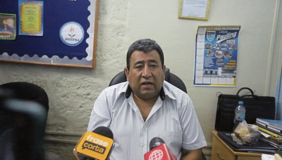 Presidente de la Asociación de Instituciones Educativas Privadas de la Región Arequipa, Rutbel Begazo Salazar. Foito: GEC