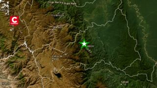 Temblor de magnitud 4.0 se registró en Pozuzo, Pasco, este domingo 23 de agosto