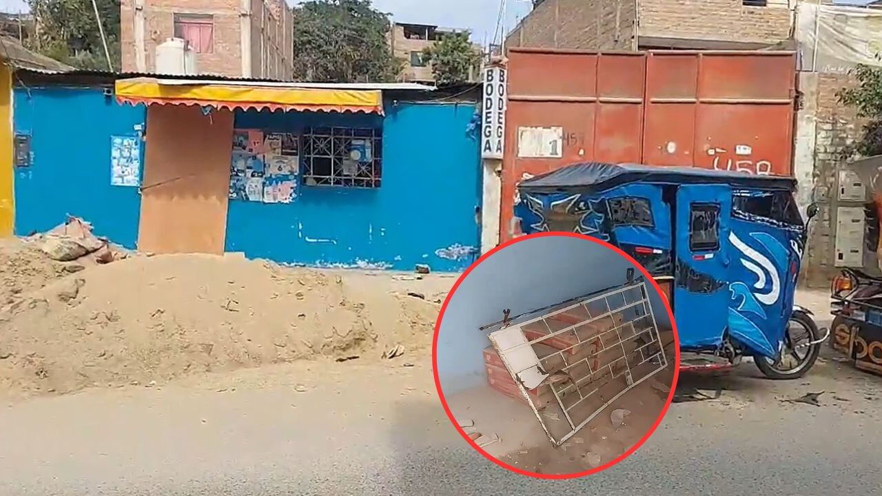 Hampones llegaron hasta negocio que se ubica en el sector Río Seco, en el distrito de El Porvenir. (Foto: Cosmos Noticias)