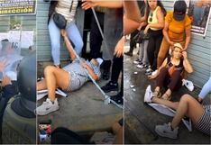 Ica: comerciantes panaderos se encadenan para evitar desalojo y termina con mujeres desmayadas