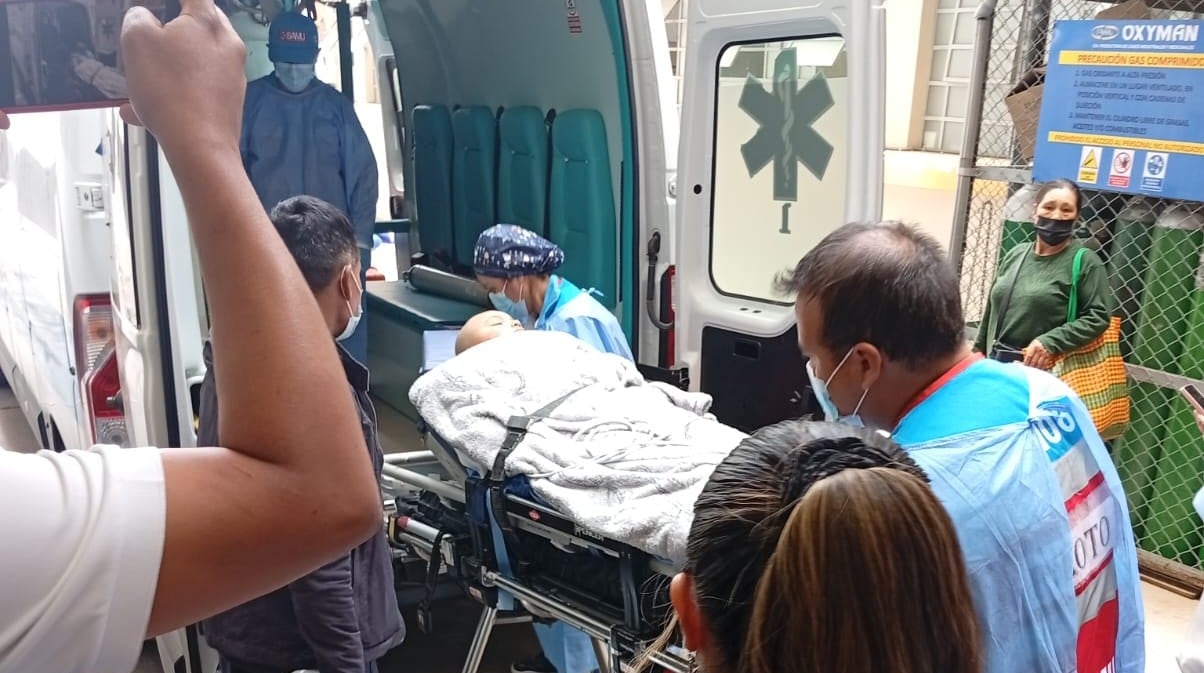 Samín, niño de 6 años viaja de ciudad en ciudad para su recuperación de tumor en Lima (Foto: SIS)