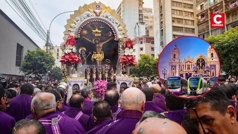 Señor de los Milagros: ¿cómo llegar a Las Nazarenas este sábado 3 de octubre en transporte público?