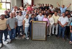 La Libertad: Sindicato de Chavimochic brinda reconocimiento al congresista Diego Bazán
