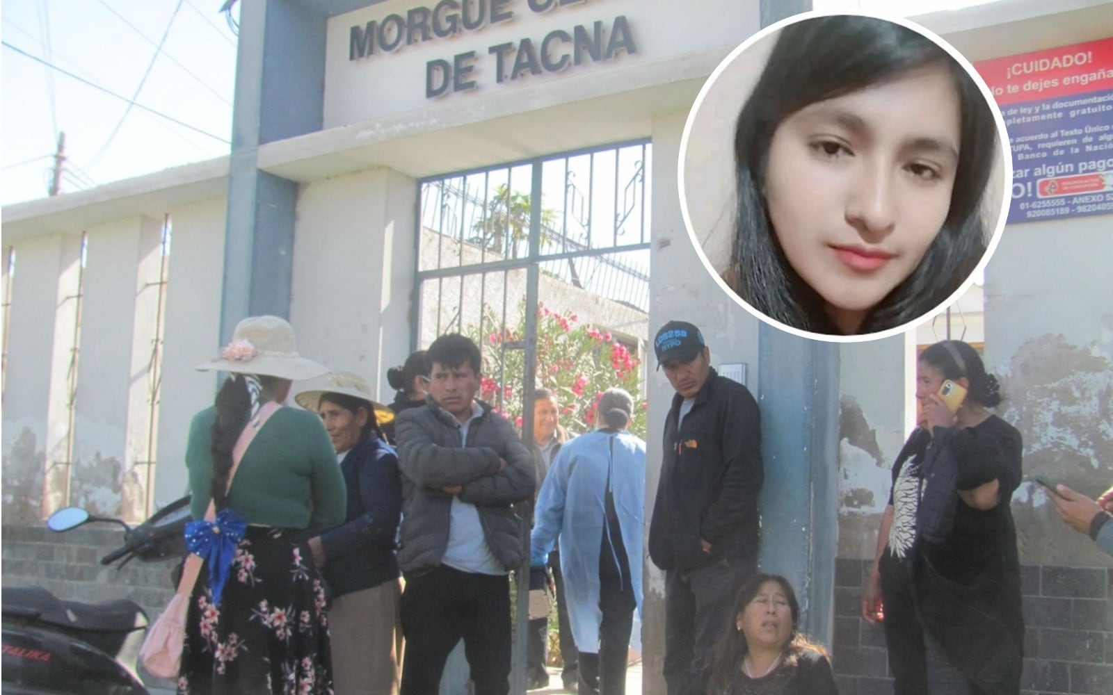 Los padres y hermanos de la víctima arribaron hoy a Tacna procedente de Puno y acudieron a la morgue