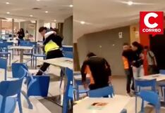Ica: violento enfrentamiento entre vigilante y extranjero en Mega Plaza