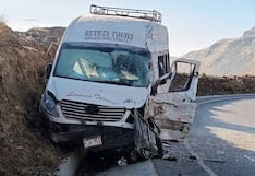 Pasco: choque entre miniván y tráiler deja un fallecido y seis heridos