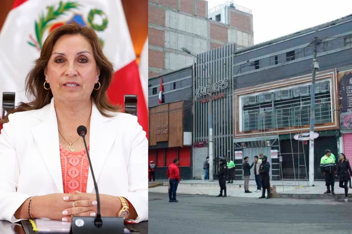 Presidenta Dina Boluarte, desde Nueva York, declara en emergencia dos distritos de Lima, en coordinación con el Consejo de Ministros. En la imagen, discoteca de SJL atacada el viernes último con granada de guerra por extorsionadores. Resultaron heridos 15 personas.