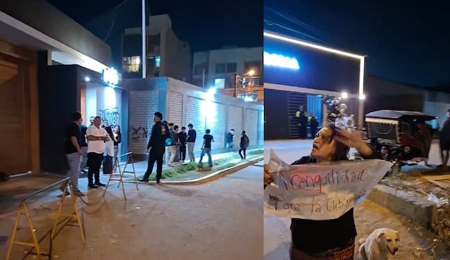 Moradores mostraron su malestar contra locales nocturnos.