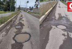 Jauja: Moderna pista ejecutada y financiada por el gobierno regional se llena de huecos