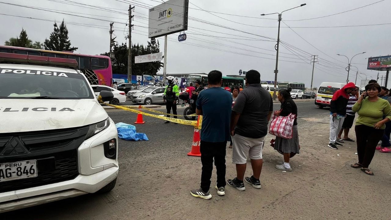 Accidente de tránsito ocurrió en la transitada avenida José Gabriel Condorcanqui, en La Esperanza.