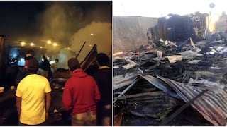 Chincha: pirotécnico causa incendio y acaba con vivienda en Señor de los Milagros