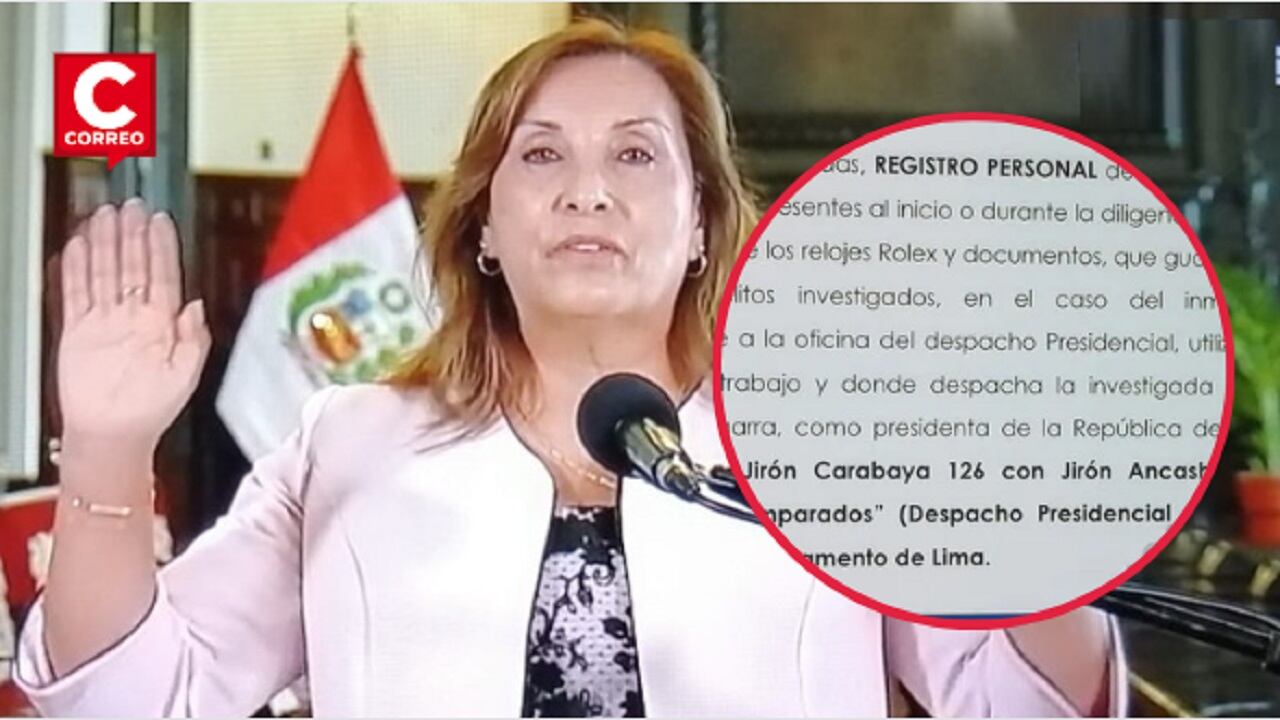 Fue allanada la vivienda de la presidenta Dina Boluarte.