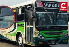 Santa Anita: Atacan con bomba molotov a bus de Vipusa en plena Vía de Evitamiento