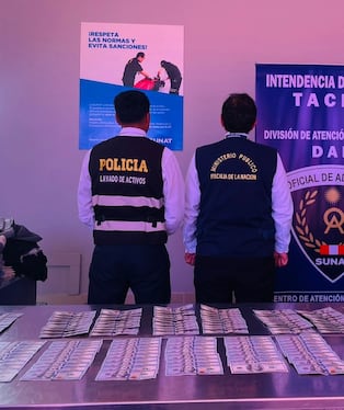 Aduaneros detectaron el dinero y luego alertaron a representantes de la PNP y Fiscalía