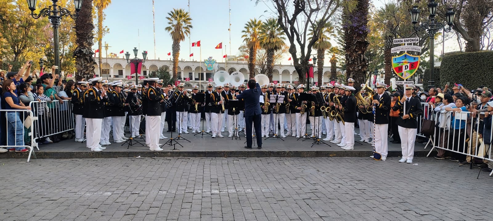 Bandas Escolares por el Aniversario de Arequipa. Foto: Municipalidad Provincial de Arequipa.