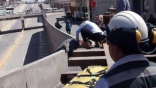 Trabajador del GRA es aplastado por camión en inauguración de obra