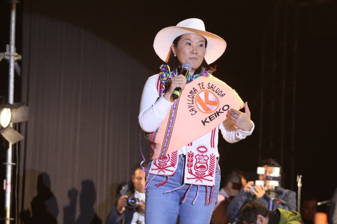 Keiko Fujimori ganó las elecciones presidenciales 2026 en segunda vuelta. (Foto: Álvaro Figueroa/@photo.gec)