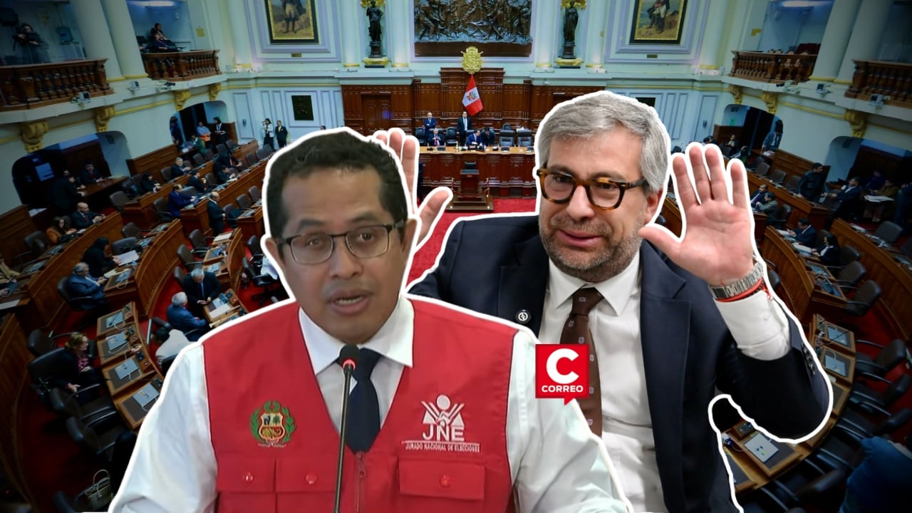 Congreso anuncia citación al Pleno para Piero Corvetto y Roberto Burneo por irregularidades en los comicios. Composición: Diario Correo.