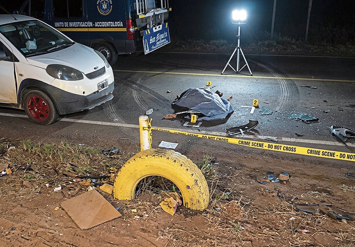 Policía muere tras accidente en moto en la variante de Uchumayo en Arequipa (Foto: GEC/IA)