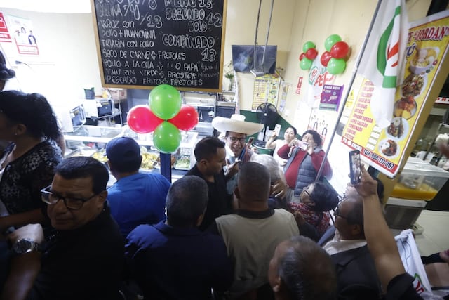 Roberto Sánchez en San Juan de Miraflores (Fotos: Jesús Saucedo/GEC)