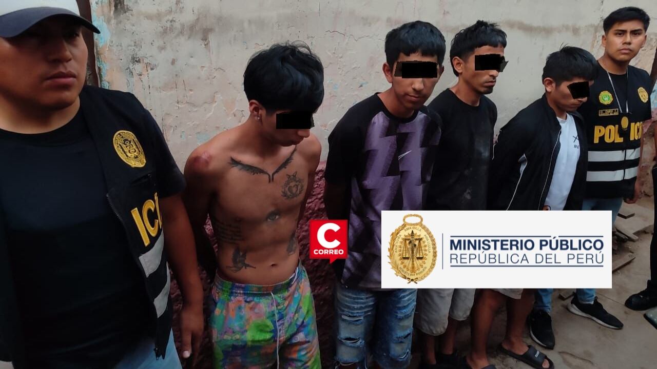 Fiscalía logra 36 meses de cárcel integrantes de “Los Mexicanos” por extorsión a transportistas. Composición: Diario Correo.