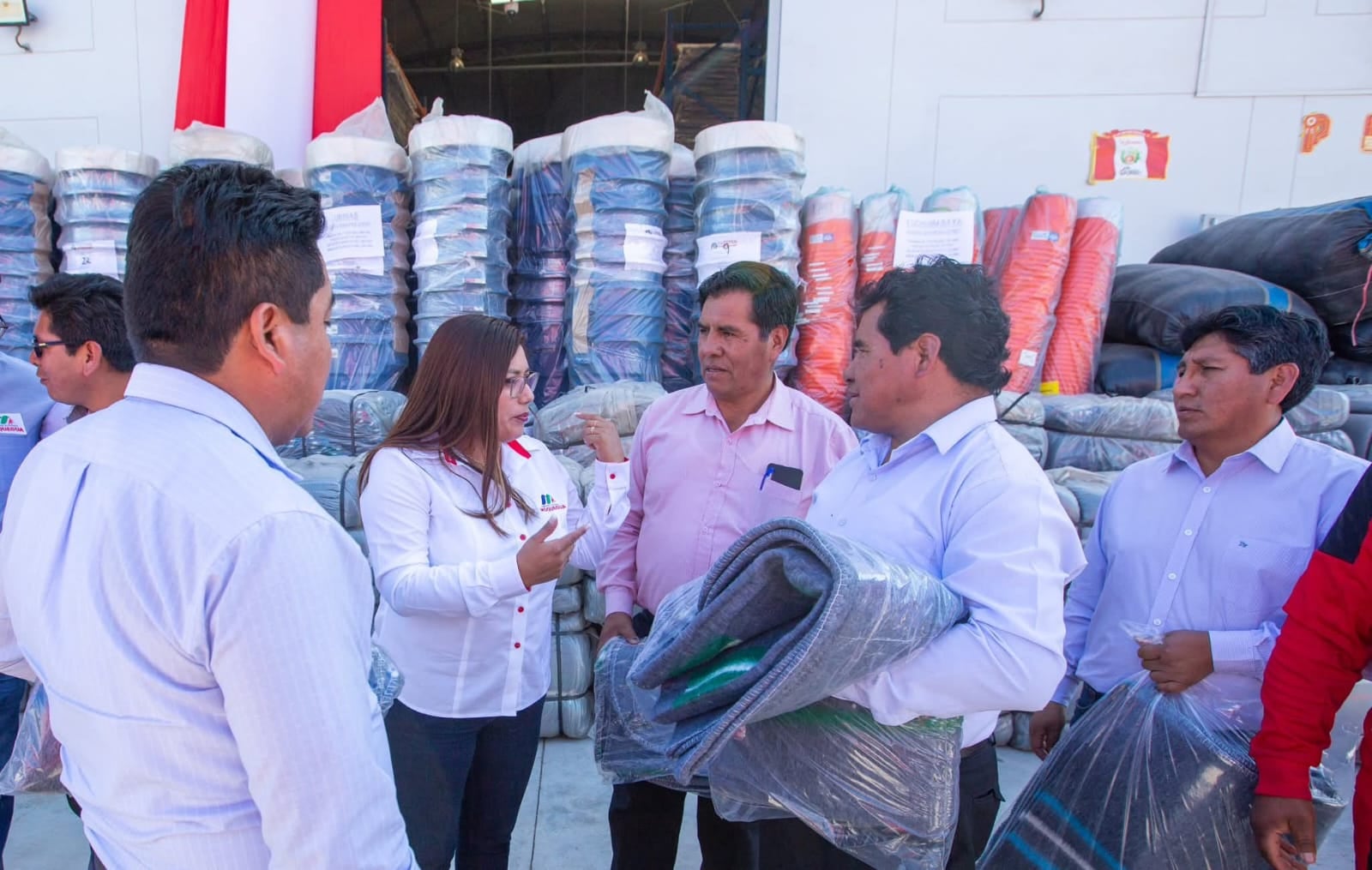 Se distribuyeron frazadas, ponchos de polar y otros utensilios en cumplimiento de la Ley N° 29664. (Foto: Difusión)